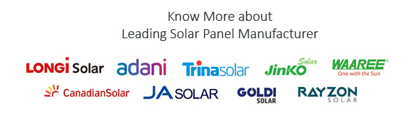 Leading Solar Panel Manufacturer Waaree Jinco Canadian Longi Rayzon Goldi